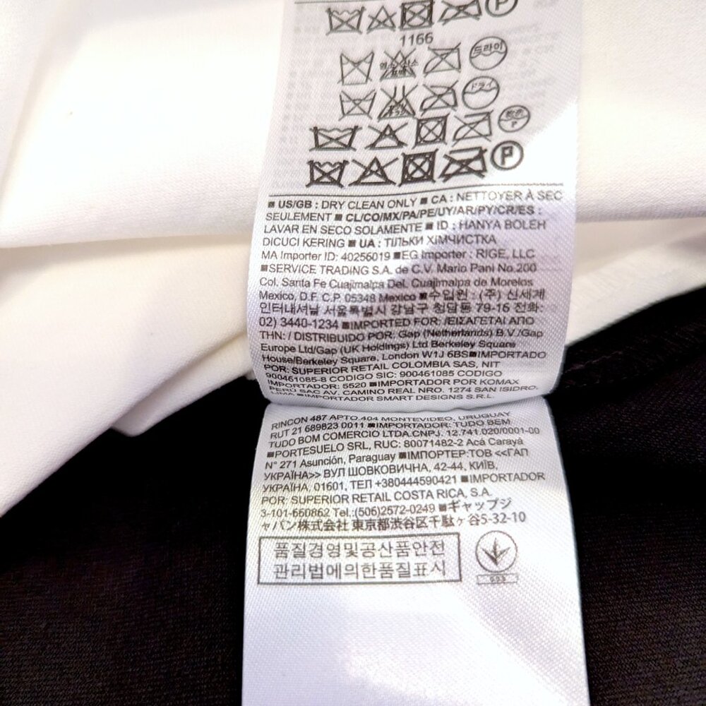 NWT Banana Republic | Cotton Blend Black & White Sloan-Fit Pencil Skirt | Size 8 - Picture 6 of 9